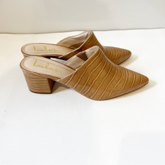 Lulus Camel Pointed Heeled Mules - Picture 7 of 10